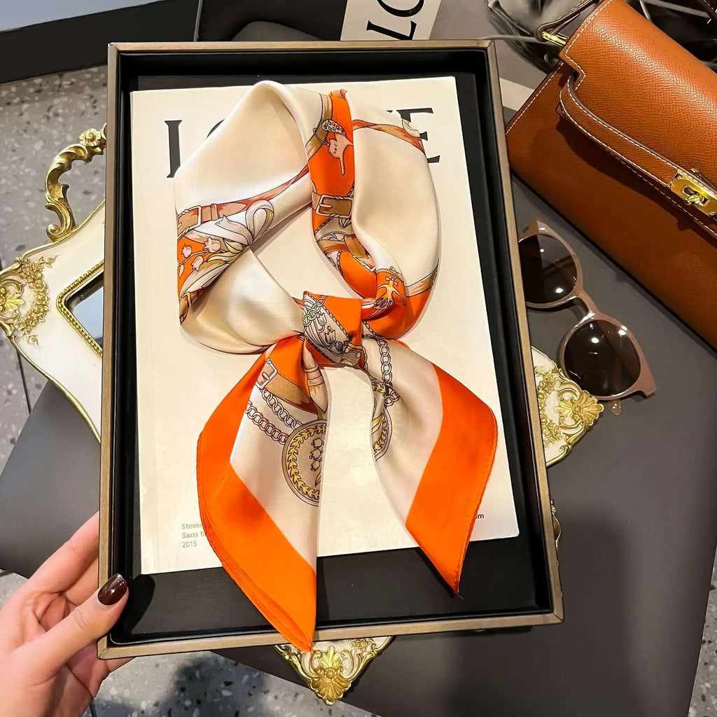 Women’s Printed Silk Square Scarf