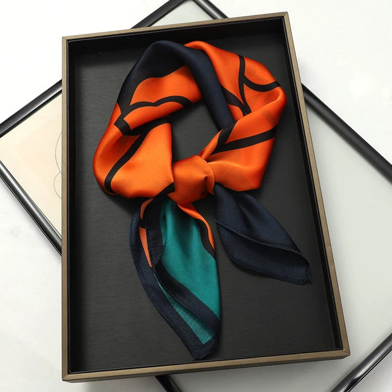 Women’s Printed Silk Square Scarf