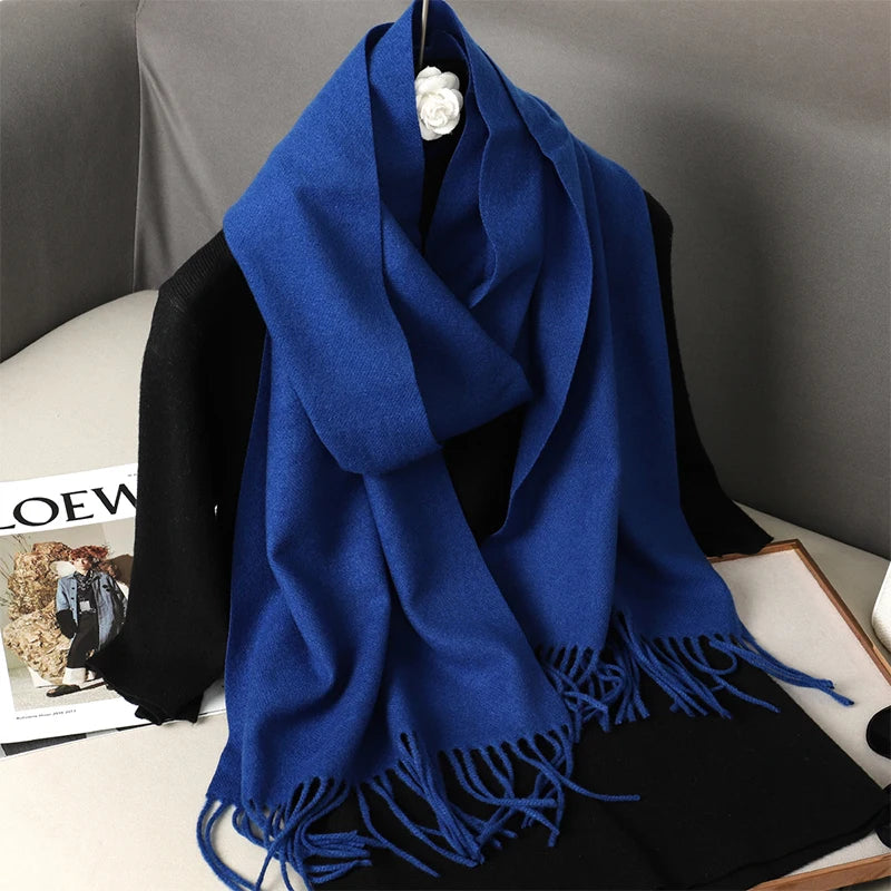 Women’s Cashmere-Feel Winter Scarf – Long & Warm