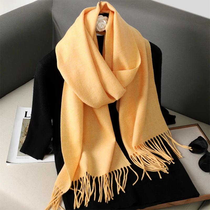 Women’s Cashmere-Feel Winter Scarf – Long & Warm