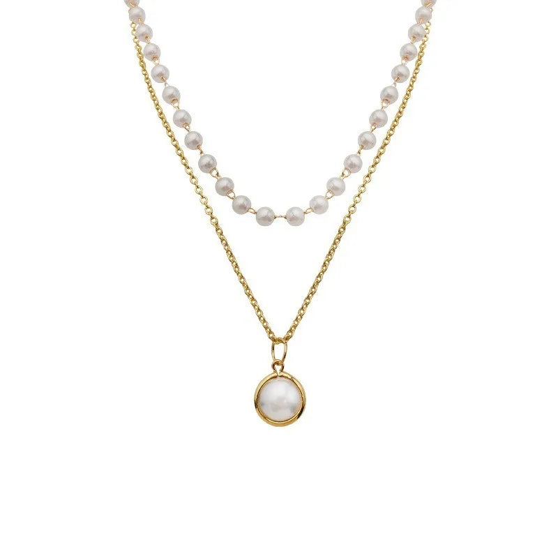 Fashion Pearl Beads Pendant Necklace for Women 2026