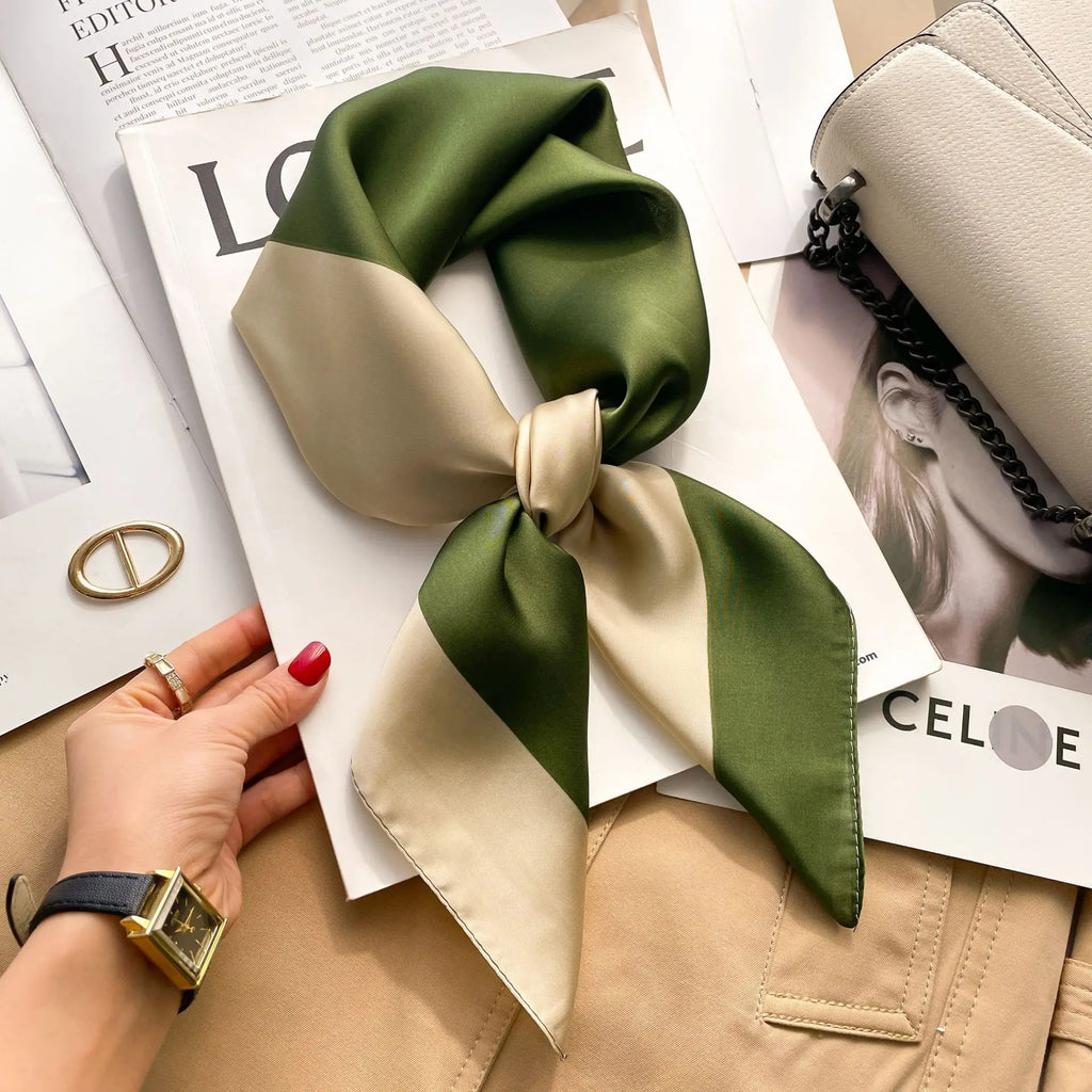 Women’s Printed Silk Square Scarf