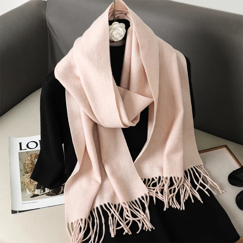 Women’s Cashmere-Feel Winter Scarf – Long & Warm