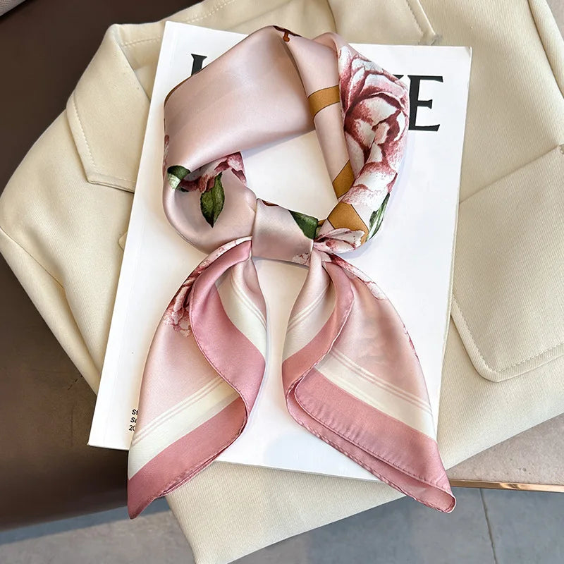 Women’s Printed Silk Square Scarf