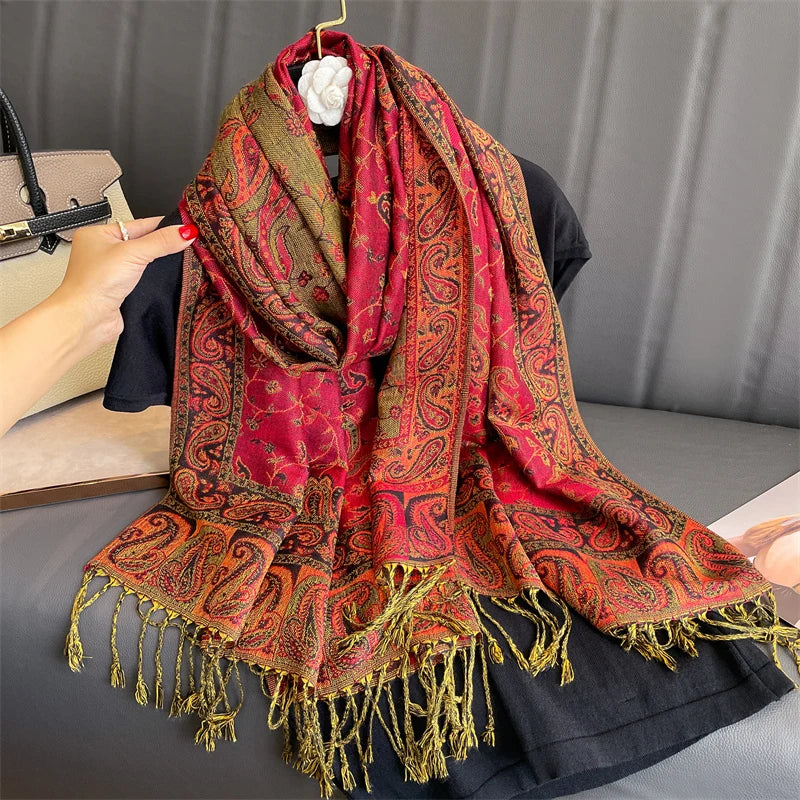 Women’s Luxury Printed Pashmina Shawl