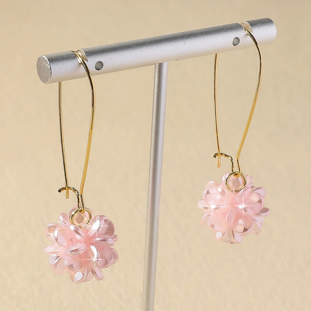 Women’s Pearl Petal Ball Earrings (2PCS)