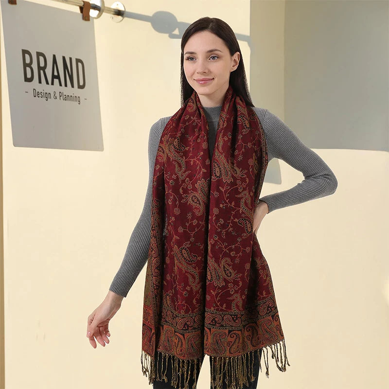 Women’s Luxury Printed Pashmina Shawl