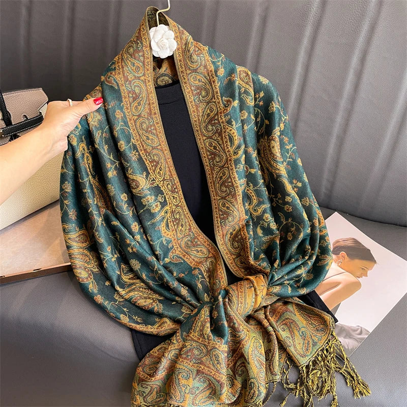 Women’s Luxury Printed Pashmina Shawl