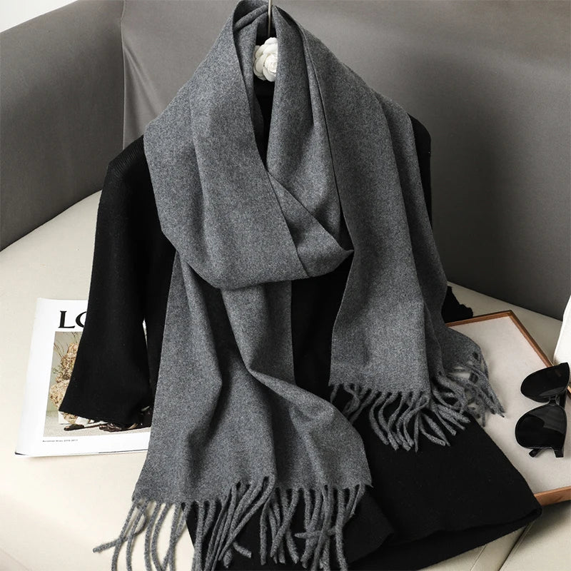 Women’s Cashmere-Feel Winter Scarf – Long & Warm