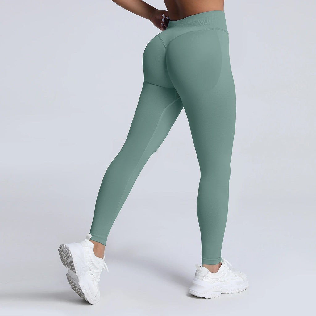VEQKING Seamless Scrunch Butt Yoga Leggings