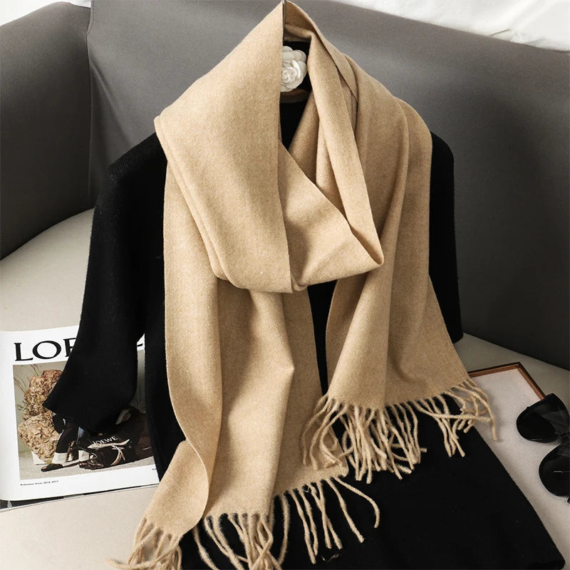 Women’s Cashmere-Feel Winter Scarf – Long & Warm