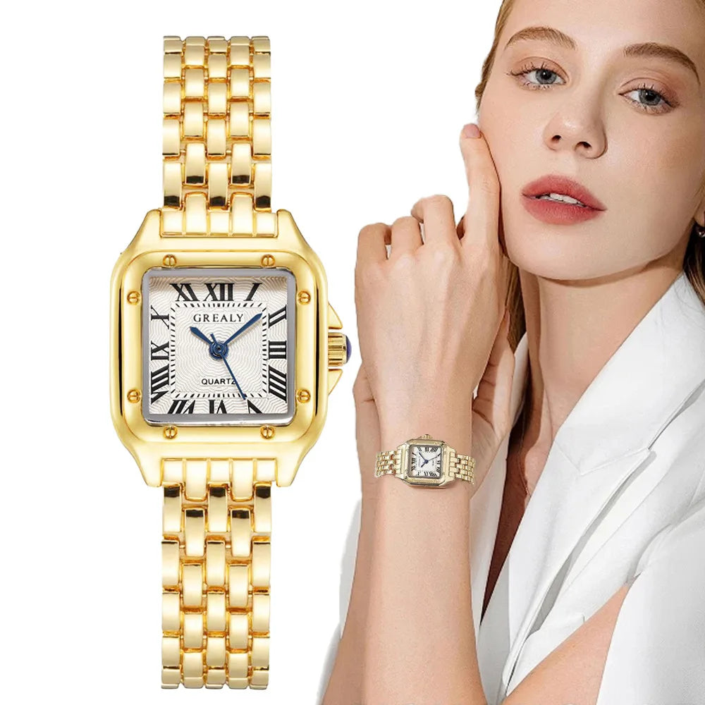 Elegant Gold Quartz Watch