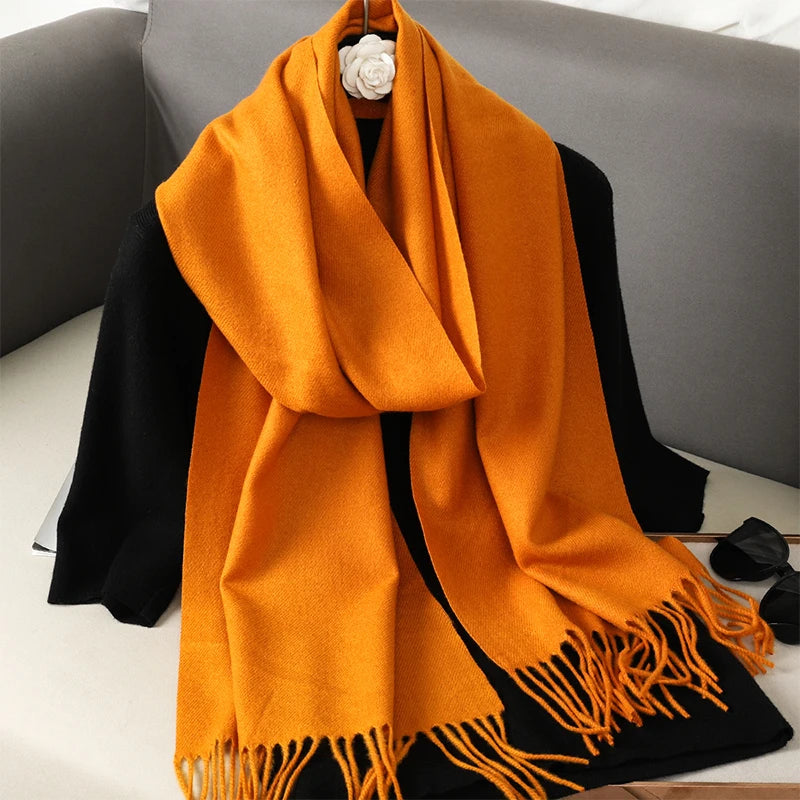Women’s Cashmere-Feel Winter Scarf – Long & Warm