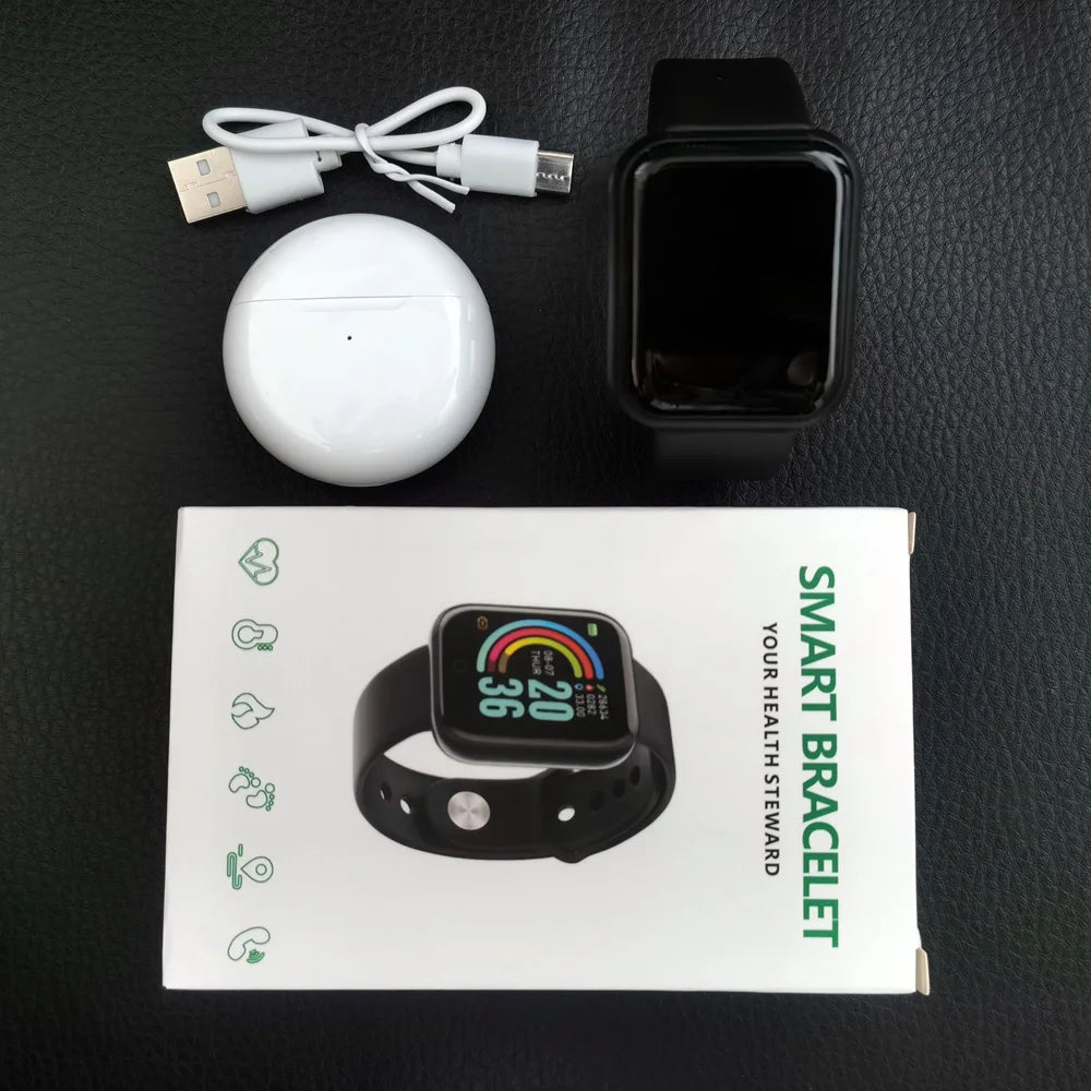 D20 Smartwatch Fitness Tracker for Men and Women