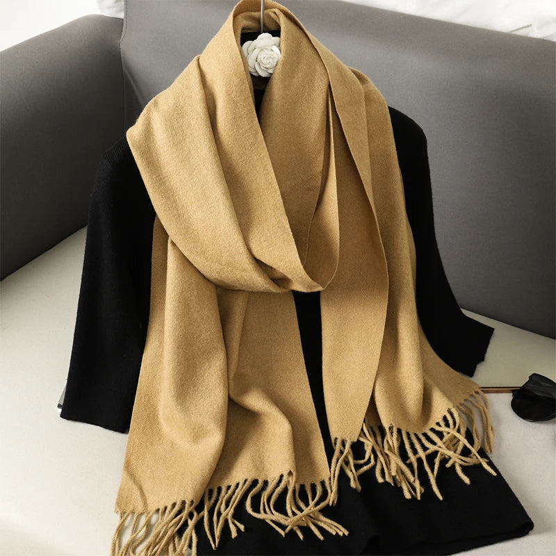 Women’s Cashmere-Feel Winter Scarf – Long & Warm