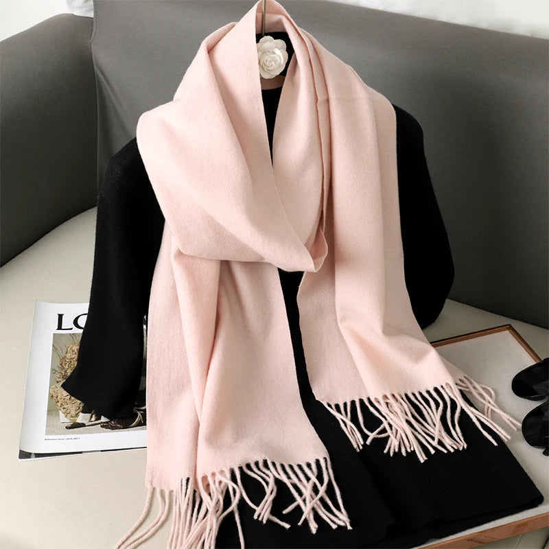 Women’s Cashmere-Feel Winter Scarf – Long & Warm