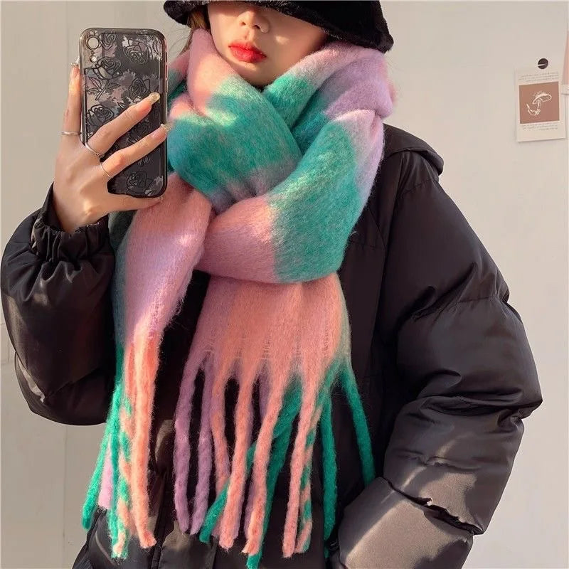 Thick Warm Winter Pashmina Scarf for Women