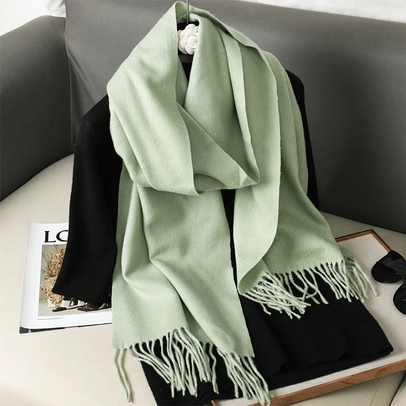 Women’s Cashmere-Feel Winter Scarf – Long & Warm