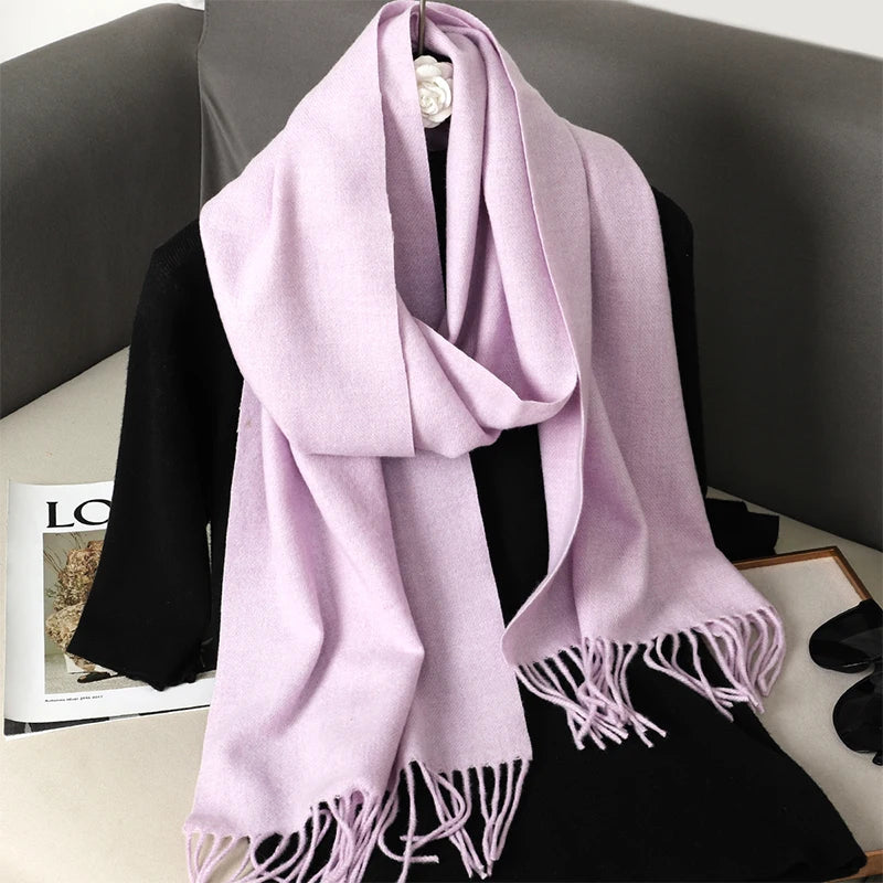 Women’s Cashmere-Feel Winter Scarf – Long & Warm
