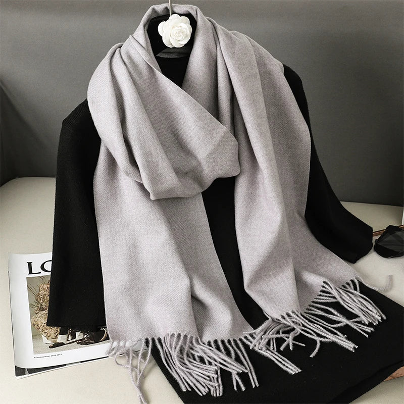 Women’s Cashmere-Feel Winter Scarf – Long & Warm
