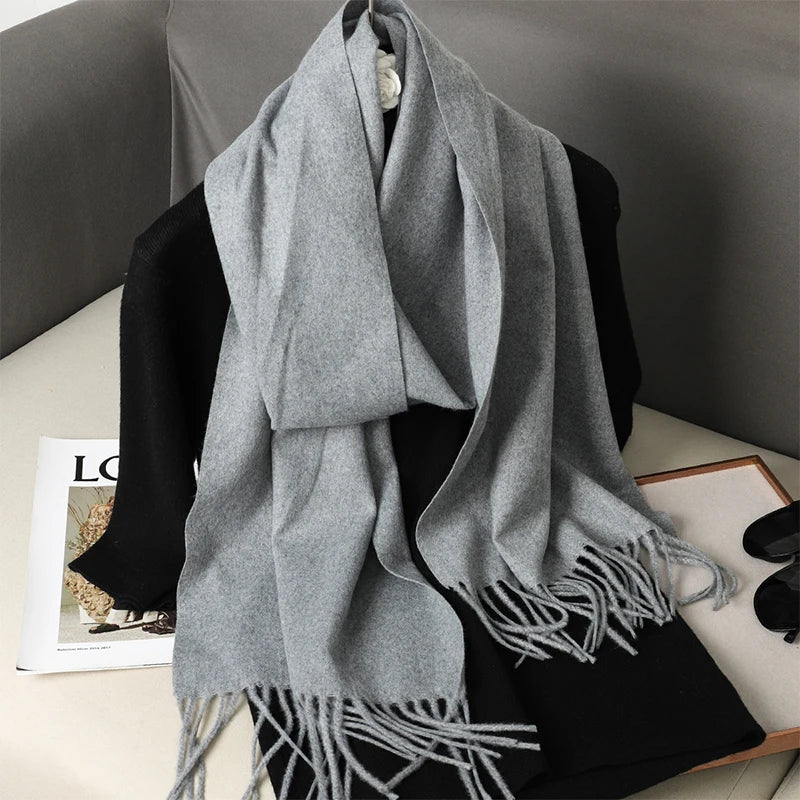 Women’s Cashmere-Feel Winter Scarf – Long & Warm