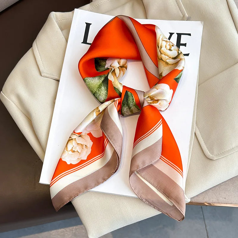 Women’s Printed Silk Square Scarf