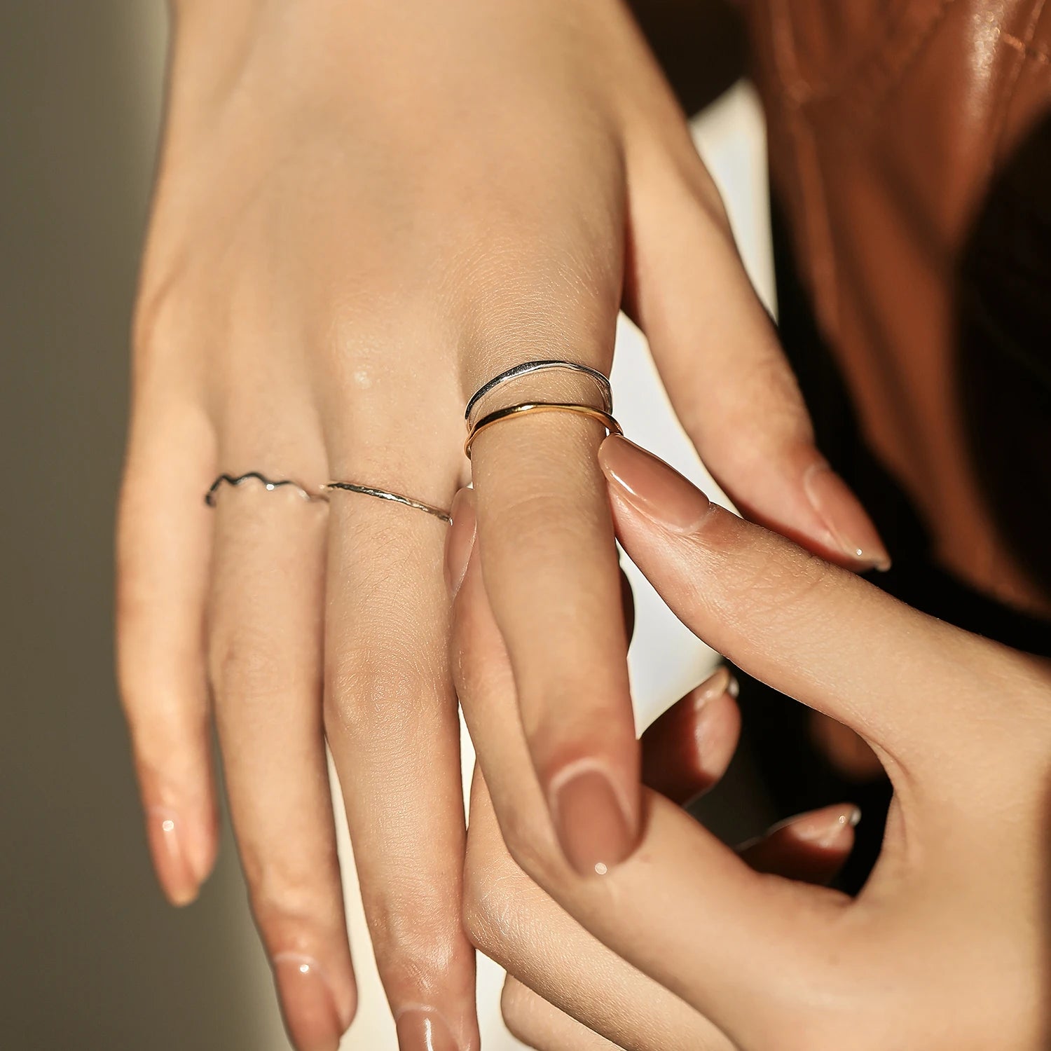 925 Sterling Silver Wave Stackable Ring