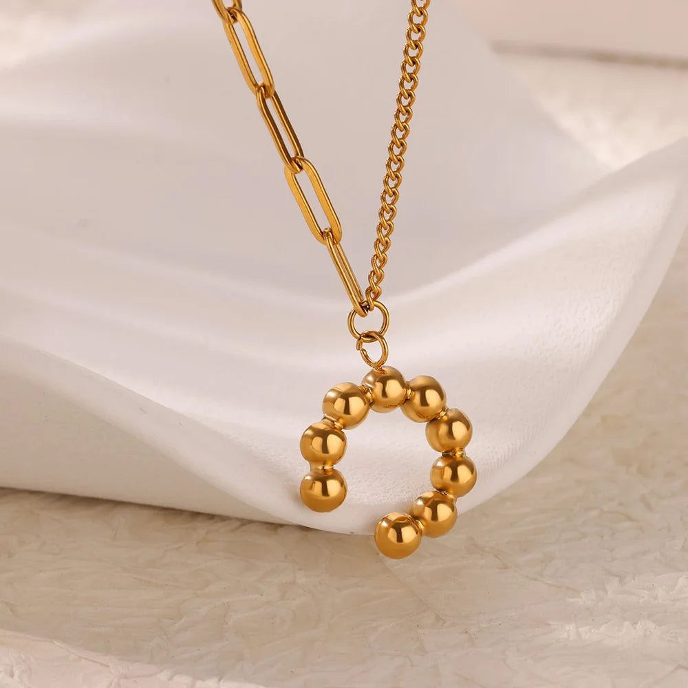 Punk Gold Heart Pendant Choker Necklace