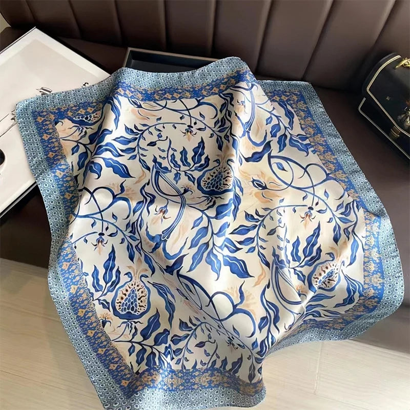 Women’s Printed Silk Square Scarf