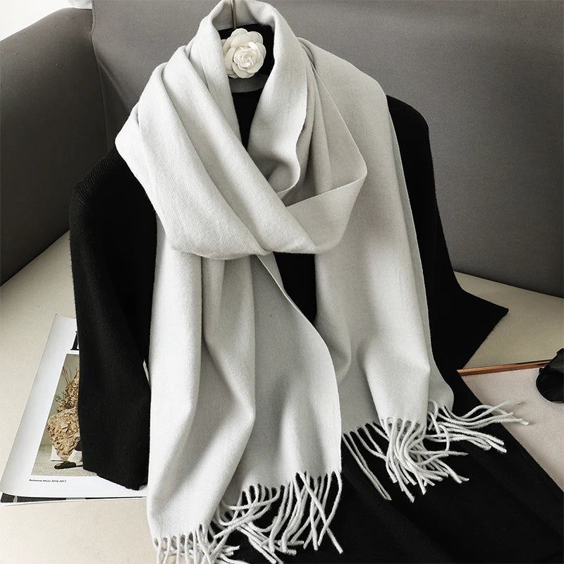 Women’s Cashmere-Feel Winter Scarf – Long & Warm