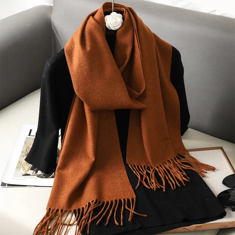 Women’s Cashmere-Feel Winter Scarf – Long & Warm